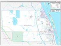 Indian River, Fl Carrier Route Wall Map